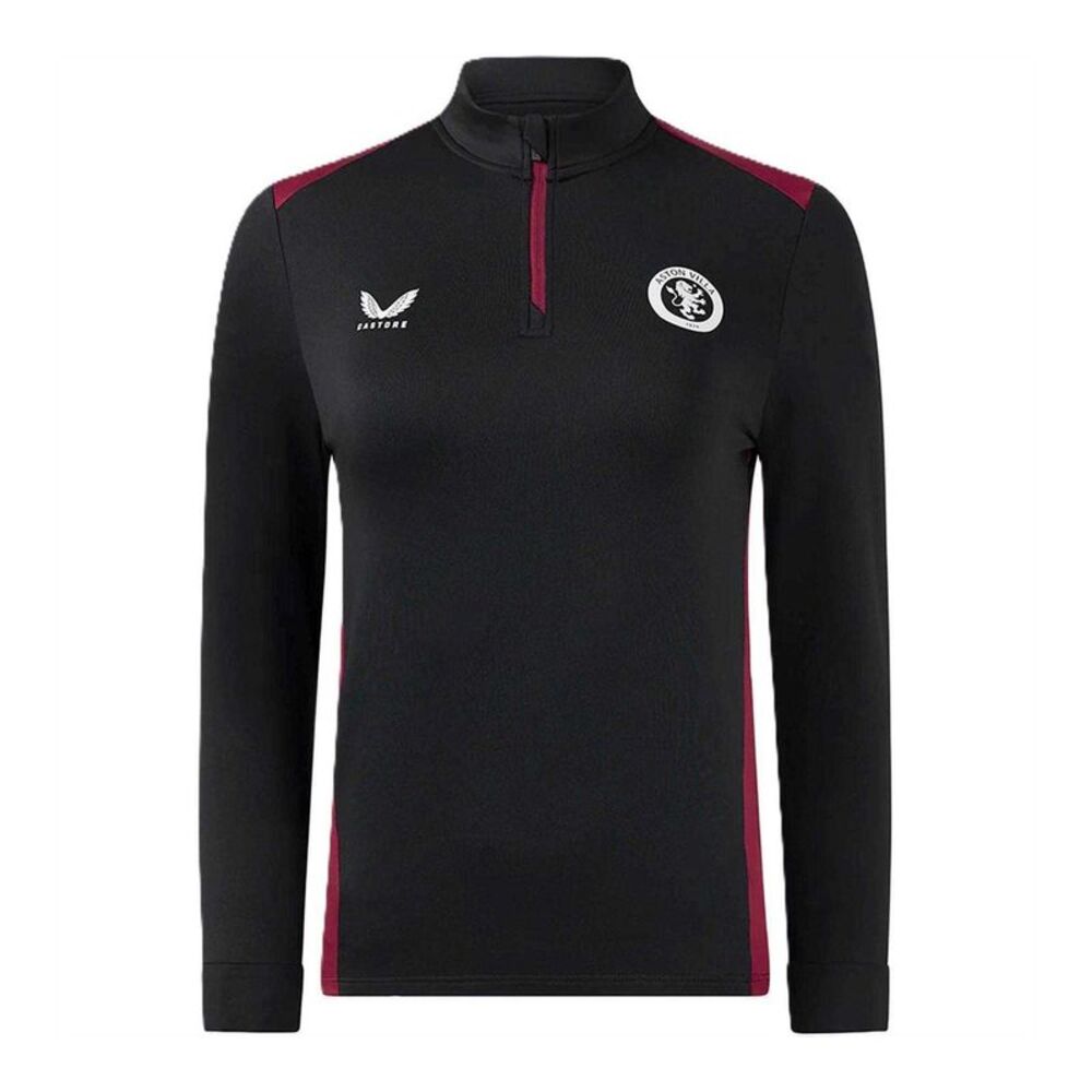 Castore Childrens/Kids Aston Villa FC Fleece Top / Caviar